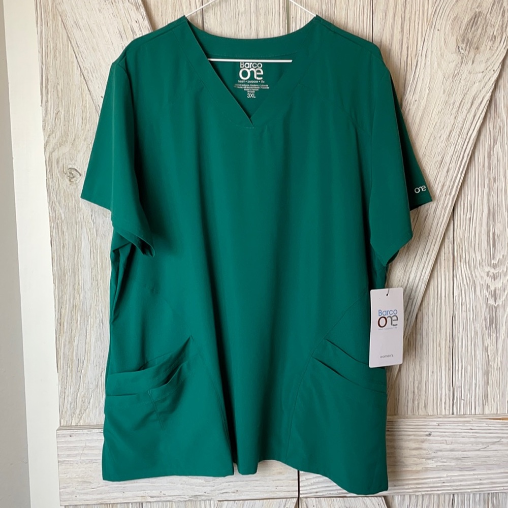 Barco One Women's Solid V-Neck Scrub Top